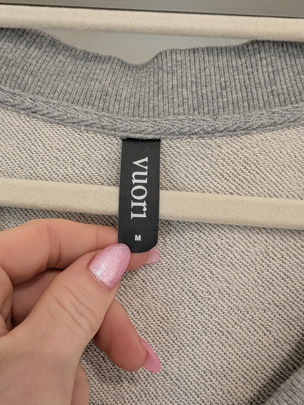 Vuori Grey Sleeveless Sweatshirt V-Neck Dress Size M - Picture 5 of 9